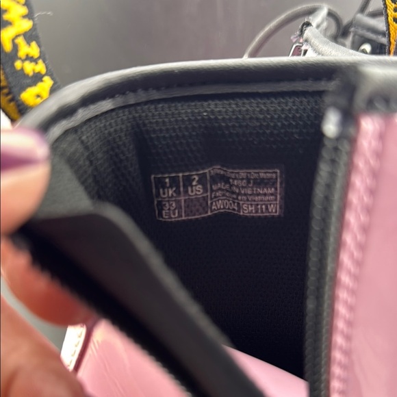 Dr. Marten’s Pink Leather Kids Boots - Picture 5 of 5